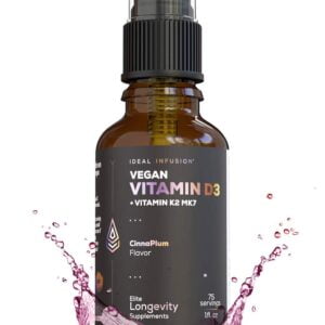 Vegan Vitamin D3 5000 iu with K2 MK-7 Liquid Spray